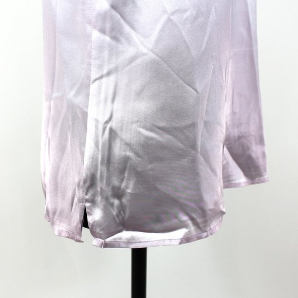 L'AGENCE Jane Silk V-Neck Orchid Hush Lavender Camisole Tank Top X-Small NEW - Picture 3 of 7
